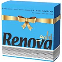Renova Servilletas Gold Azules 2 Capas - 40 servilletas Tamaño Grande